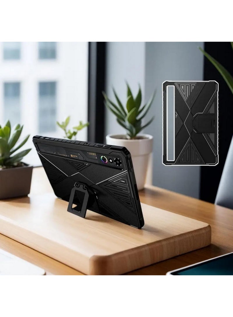1Pcs Case Cover for Red Magic Tablet 3 Pro 9.06inch 2025 Gaming Tablet Case with Stand TPU PC Material Full Protection Anti-Scratch Dirt-Resistant Black - Image 3