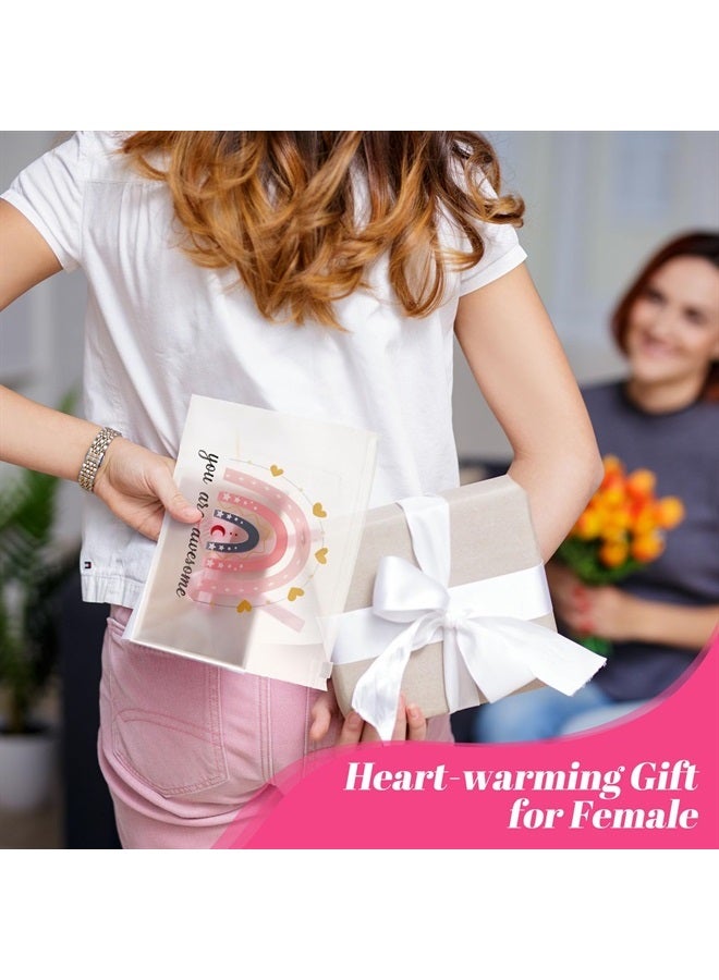 Reginary 100 Pcs Inspirational Gifts for Girls Women Travel Cheer Makeup Bag Bulk Loved Quotes Cosmetic Bags with Zipper Thank You Encouragement Birthday Gift Bag for Nurse Teacher Friend (Charming) - Image 5