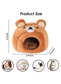 KASTWAVE Cave Bed, Hamster Warm Bed House Resting Bed Rabbit Sleeping Nest House Cage Squirrel Sleeping Bed  - Image 5