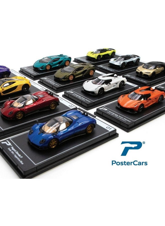 PosterCars - 1:64 Scale Bugatti Divo Nocturne Black Hypercar League Collection No.20 - Image 2