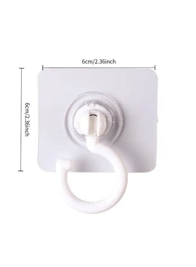 Heavy Duty Rotating Suction Cup Hook 360 Spinning No Drill Adhesive Wall Mounted Organizer Random Color 2pcs - Image 5