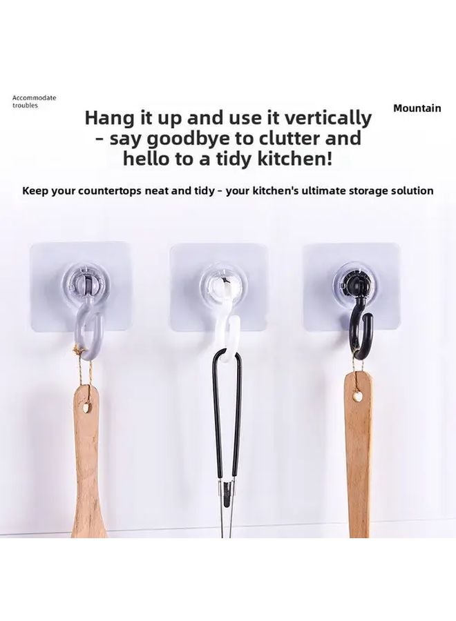 Heavy Duty Rotating Suction Cup Hook 360 Spinning No Drill Adhesive Wall Mounted Organizer Random Color 2pcs - Image 4