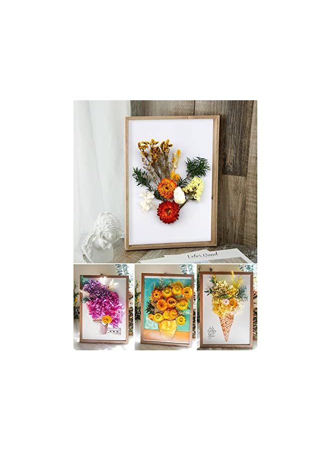 The Bros Natural Real Dried Flower Combination,2 Boxes Mixed Multiple Assorted Dried Flower Material Package for Handmade Crafts DIY Accessories Home Decoration Filling Materials - Image 5