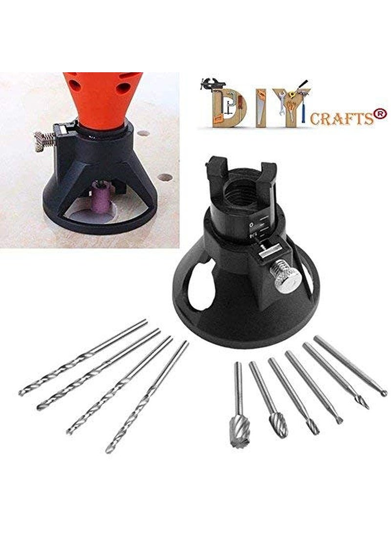 DIY Crafts Diy Crafts 11912 13031 Multi Tool Cutting Guide Hss Router Drill Bit Burr Set for Dremel, Multicolor  - Image 2