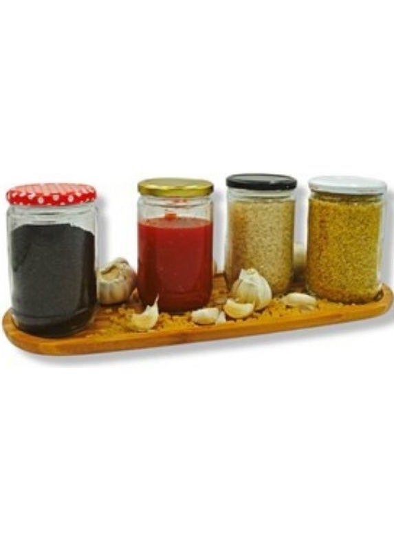 Viyalente - Glass Jar with Gold Lid Food Container 660 cc 10 Pieces - Image 1