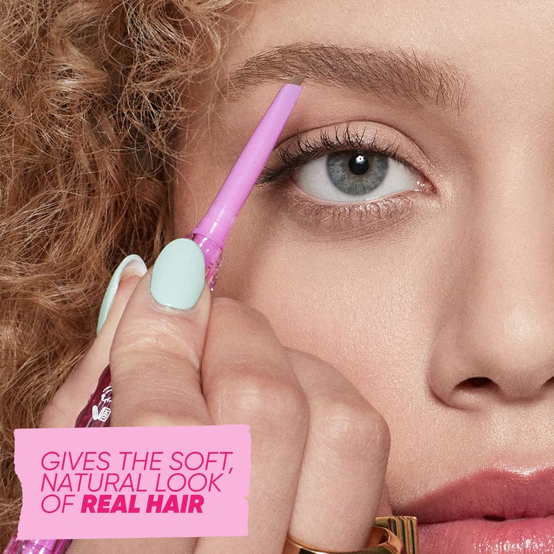 Kosas Brow Pop - Longwear Eyebrow Makeup, Dual-Sided Defining Pencil with Castor Oil for Soft, Natural Look of Real Hair - Soft Brown - Image 2