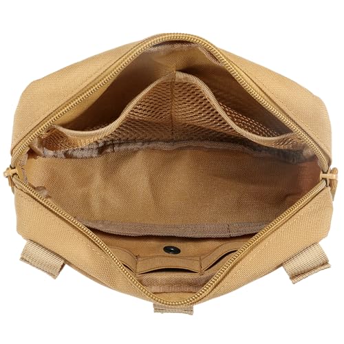 FRTKK حقيبة أدوات تكتيكية FRTKK Molle مع حزام إدارية مزودة بقطع ليزرية (بيج) - Image 3