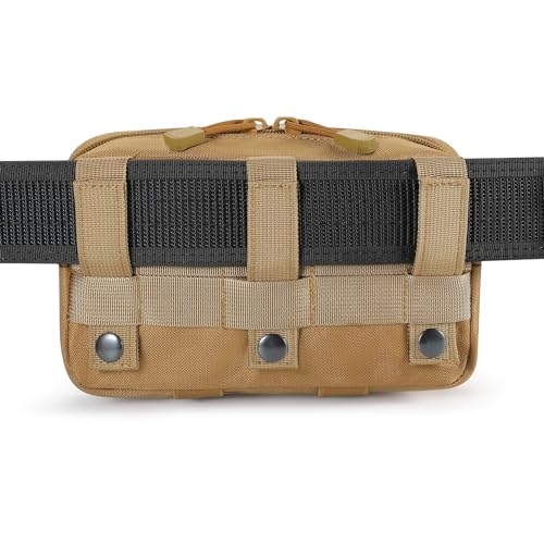 FRTKK حقيبة أدوات تكتيكية FRTKK Molle مع حزام إدارية مزودة بقطع ليزرية (بيج) - Image 5