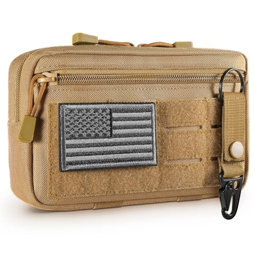 FRTKK حقيبة أدوات تكتيكية FRTKK Molle مع حزام إدارية مزودة بقطع ليزرية (بيج) - Image 1