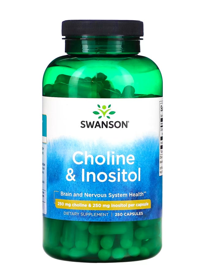 سوانسون كولين وإينوزيتول ، 250 ملجم ، 250 كبسولة