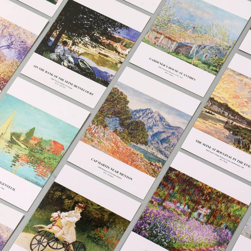 EDENMS Claude Monet Art Postcards, Famous Painting Modern Artwork Post Cards Bulk Pack(30 Pack), Vintage Aesthetic Picture Wall Collage, Postcards Poster for School Students Teacher Thank You Note Cards - Image 5