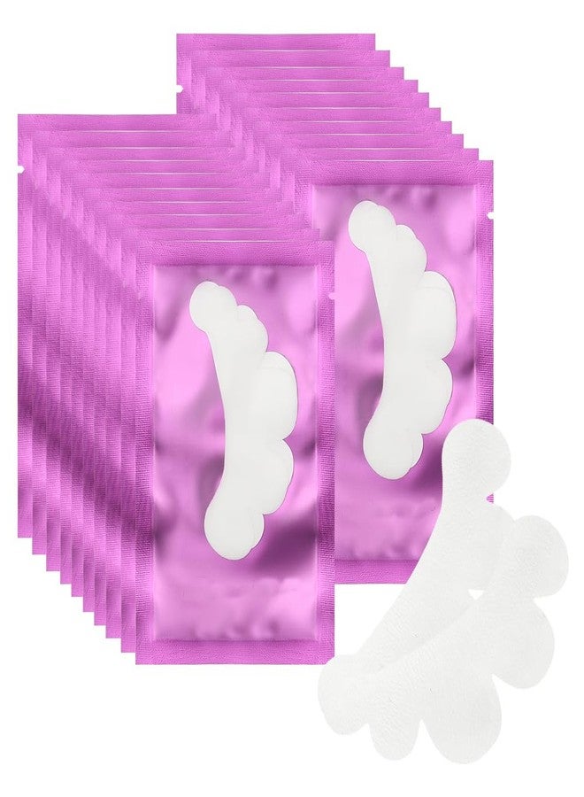 Mekupeu 100 Pairs Cloud Shape Eye Under Gel Pads Eyelash Extensions Patches,Lash Extension Lint Free Under Hydrogel Eye Mask Pads Beauty Tools (Purple - Image 1
