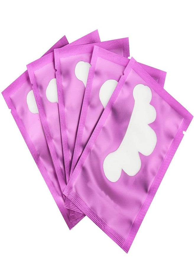 Mekupeu 100 Pairs Cloud Shape Eye Under Gel Pads Eyelash Extensions Patches,Lash Extension Lint Free Under Hydrogel Eye Mask Pads Beauty Tools (Purple - Image 4