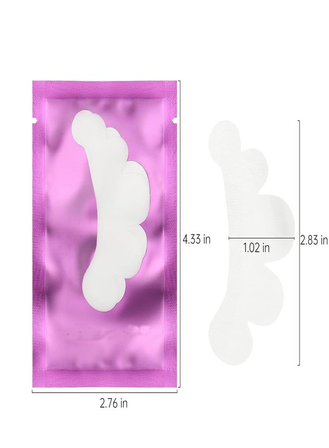 Mekupeu 100 Pairs Cloud Shape Eye Under Gel Pads Eyelash Extensions Patches,Lash Extension Lint Free Under Hydrogel Eye Mask Pads Beauty Tools (Purple - Image 2