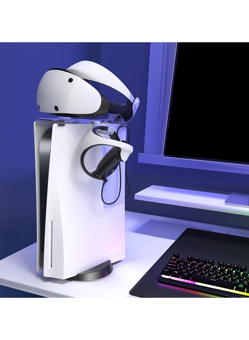 Mooroer PS VR2 Charging Cable Set for PS VR2 Accessories, 4-in-1 Stand and Charging Cable with Magnetic Type-C Charging Port for PS VR2 Headset & Sense Controller, USB Charger for PS5 Console & Power - Image 4