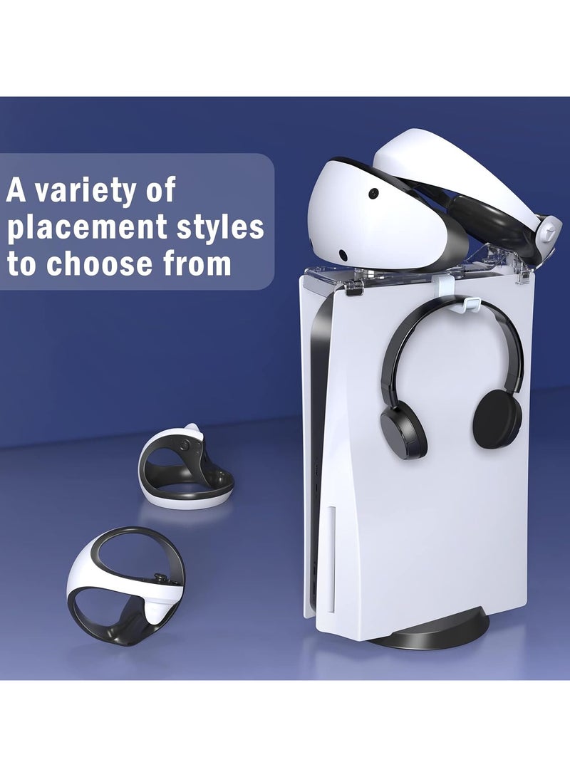 Mooroer PS VR2 Charging Cable Set for PS VR2 Accessories, 4-in-1 Stand and Charging Cable with Magnetic Type-C Charging Port for PS VR2 Headset & Sense Controller, USB Charger for PS5 Console & Power - Image 5