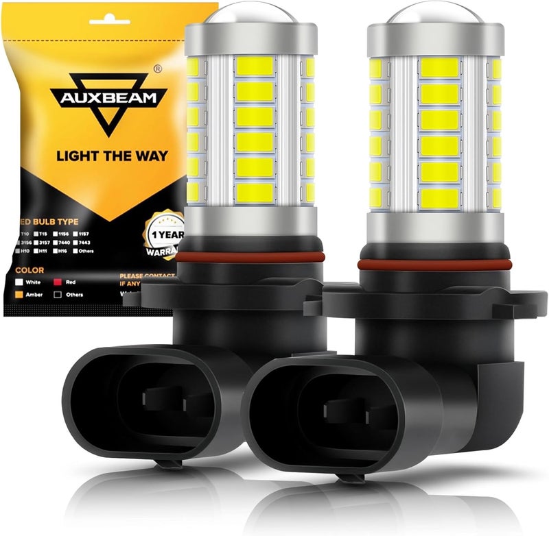 Auxbeam مصابيح ضباب LED من Auxbeam 9005 9006 H10 - مجموعة من 2 - Image 1