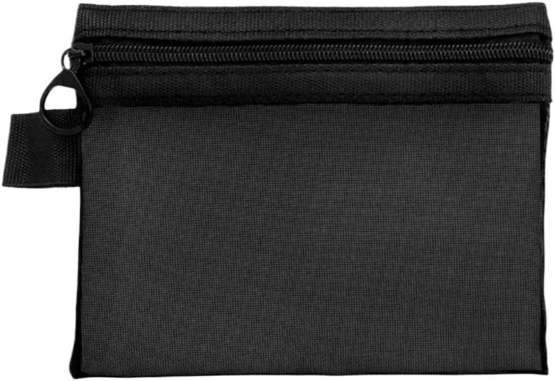 1/3pcs Mesh Clear Cosmetic Bags Small Large Black Zipper Travel Toiletry Organizer Lipstick Storage Pouch(Small) - Image 1