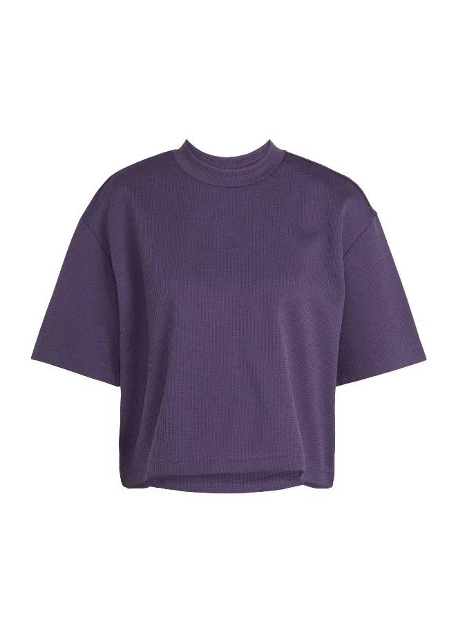 Adidas Adidas Motion  T-Shirt Purple T-Shirt (Short Sleeve) T-Shirts For Women