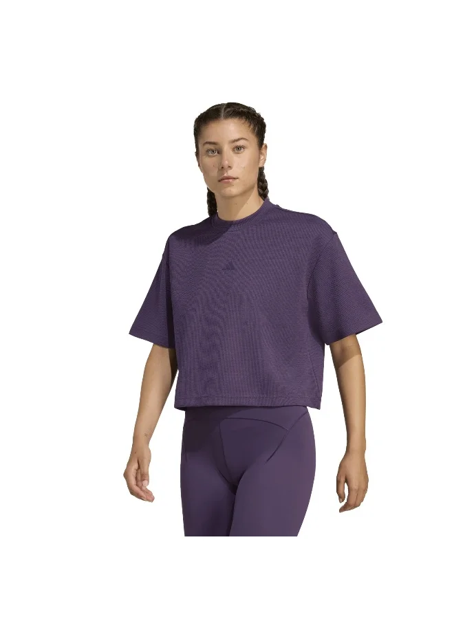 Adidas Adidas Motion  T-Shirt Purple T-Shirt (Short Sleeve) T-Shirts For Women