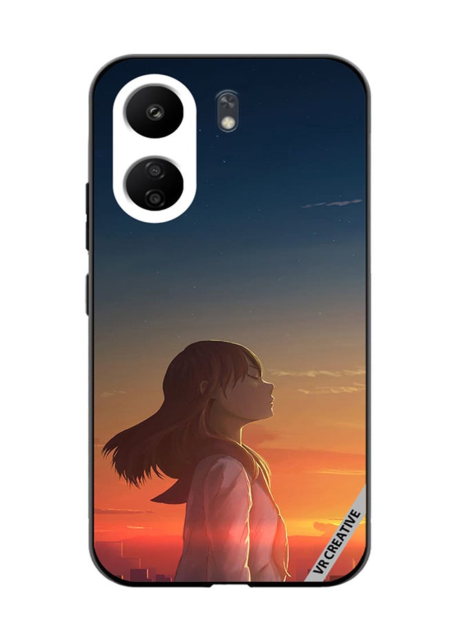 VR CREATIVE Protective Case Cover For Xiaomi Redmi 13C Girl1 Design Multicolour - Image 1