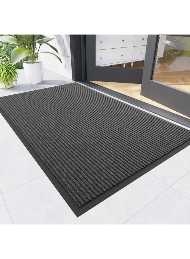 Naturei Entrance Door Mat 4x8 Feet Heavy Duty Entrance Door Mats Commercial Doormats Entrance Low Profile Welcome Mats Non Slip Durable - Image 1