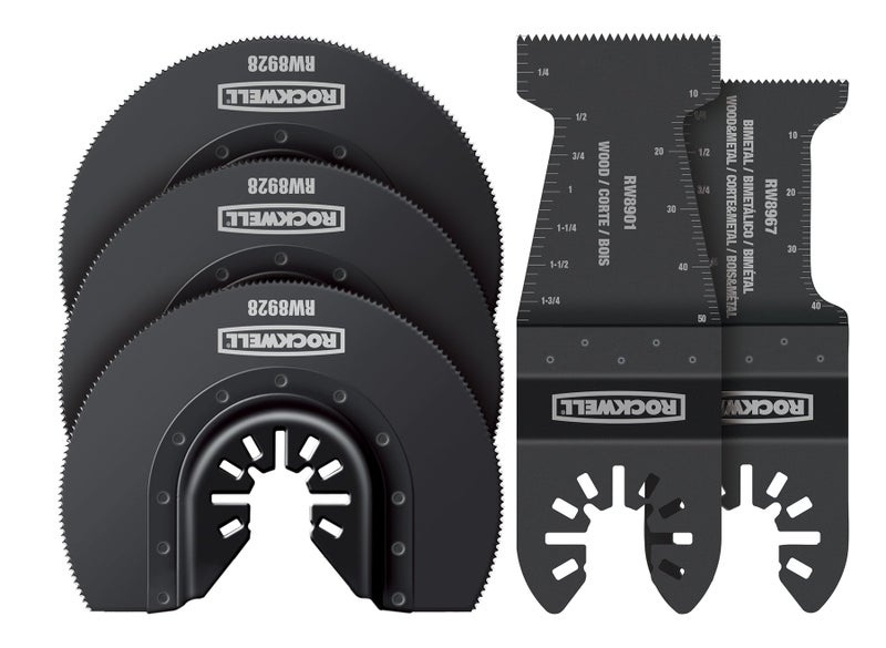 Rockwell RW9179K 5 Piece Tools Sonicrafter Oscillating Multitool Accessory Kit