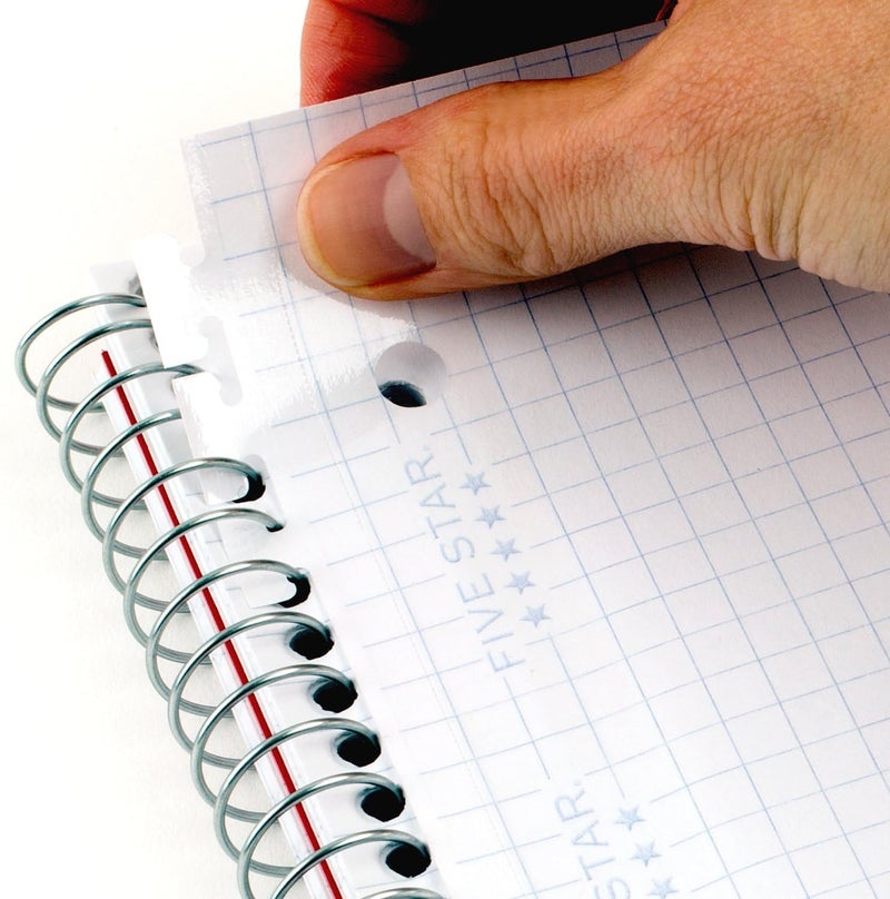 Five Star Reinforced Insertable Graph Ruled Notebook Paper, 6 Pack, White, 8.5 x 11, 75 Sheets per Pack - Image 4