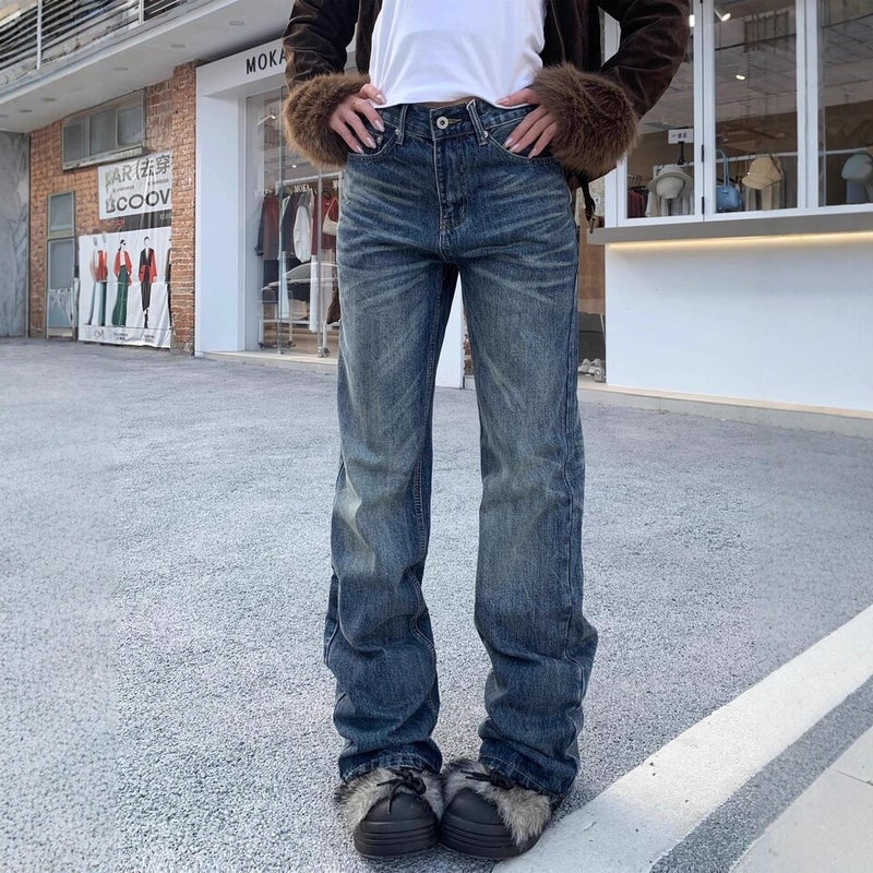 Unisex Casual Daily Denim Jeans - Image 1