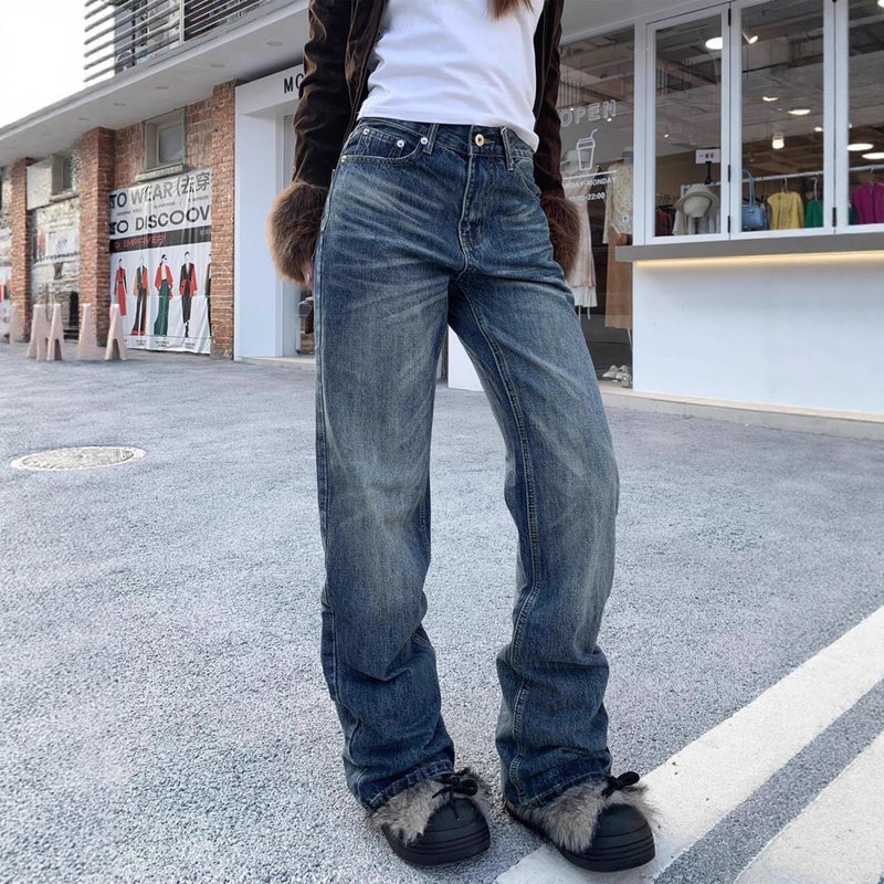 Unisex Casual Daily Denim Jeans - Image 5
