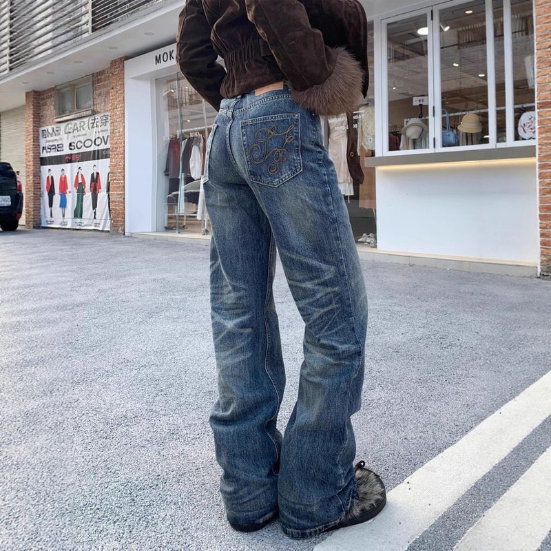 Unisex Casual Daily Denim Jeans - Image 3