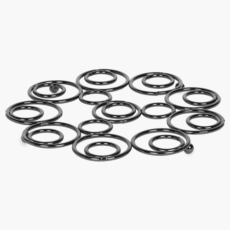 Home Centre Gravel Stainless Steel Bubble Trivet - Black, Standard, (Gravel-Nickel-4) - Image 4