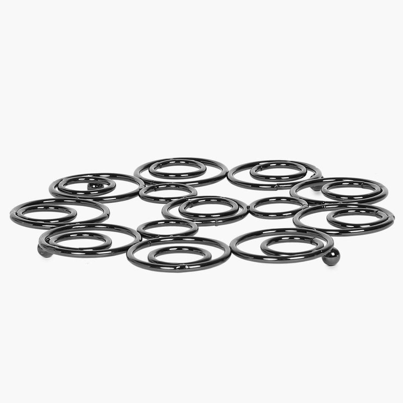 Home Centre Gravel Stainless Steel Bubble Trivet - Black, Standard, (Gravel-Nickel-4) - Image 3
