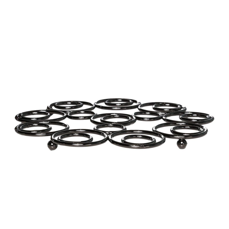 Home Centre Gravel Stainless Steel Bubble Trivet - Black, Standard, (Gravel-Nickel-4) - Image 1