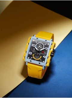 T5 T5 Men's Chronograph Square Dial Silicone Strap Watch  - Image 2
