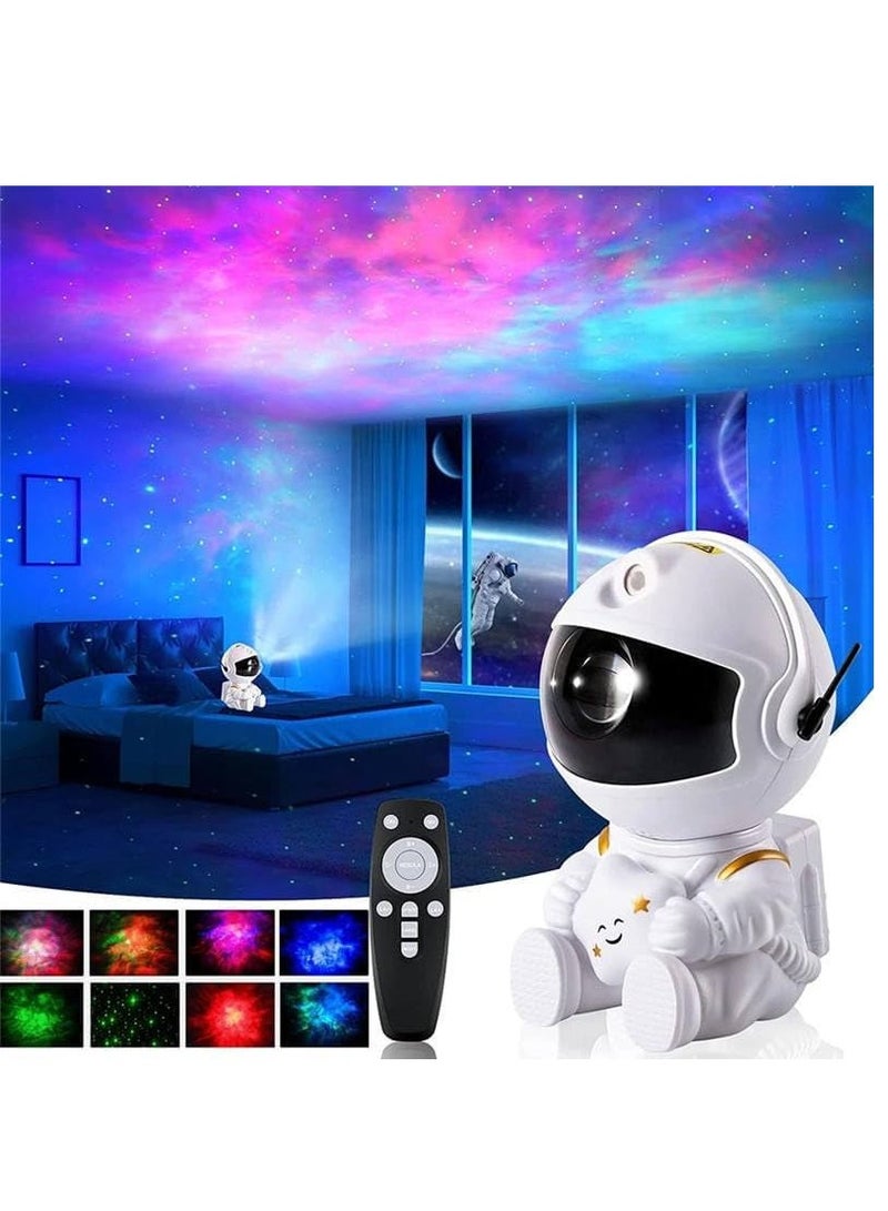 Star Projector Night Light with Timer, Remote Control, 360°Adjustable Design, Astronaut Nebula Galaxy Night Light Projector for Gift Children Adults Baby Bedroom, Party, Game Room (Galaxy 2) - Image 1