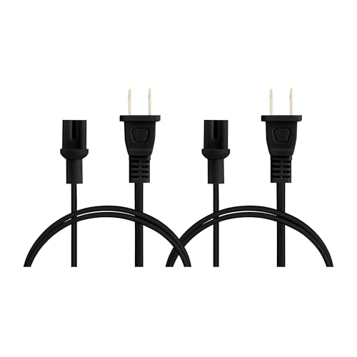 Vebner Power Cord Compatible with Sonos Five, Sonos Play 5, Sonos Beam, Sonos Ray, Sonos Arc, Arc Ultra, Sonos Amp, Sonos Playbase, Sonos Sub Gen 3 and Sonos Sub Mini (Black, 3-Foot) - Image 4