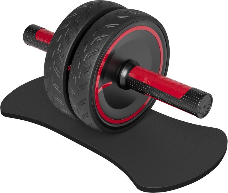 Readaeer Ab Roller Wheel, Heavy Duty Workout Equipment for Home Gym, Professional Metal Handle with Rubber Surface Abdominal Exercise Wheel for Strength Training, Ab Wheel with Knee Pad - Image 1