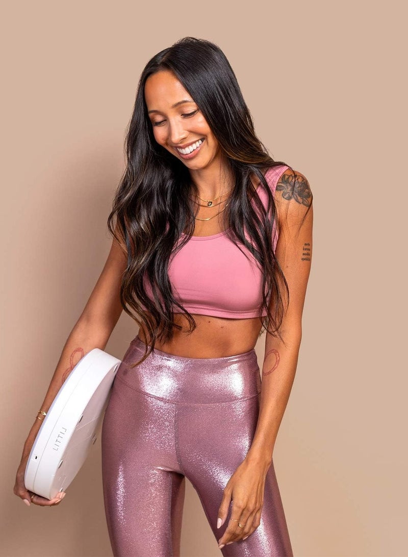 LITTIL ليتيل سوبر ستار سليم - حلقة إضاءة قابلة للطي ١١ بوصة مع حامل وحامل هاتف | محمول لسهولة النقل | ٣ أوضاع إضاءة قابلة للتعديل | مثالي للفيديوهات والقصص وتيك توك - Image 4