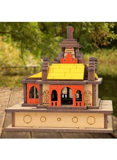 Rudram Rudram Sacred Char Dham Temple Miniature Set Handmade Indian Temples for Devotion Collectibles and Stunning Home Dcor Religious showpiece Artisan Temple Model  - Image 2