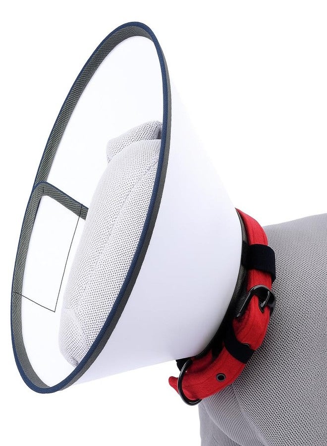 Berlin's PET ACCESSORIES Berlin's Soft Protective Pet Recovery Collar Comfortable Dog and Cat Cone Alternative Lightweight Adjustable Elizabethan Collar for Surgery Wounds Healing and Grooming (White, 6 No.Neck 23-25cm) - Image 4