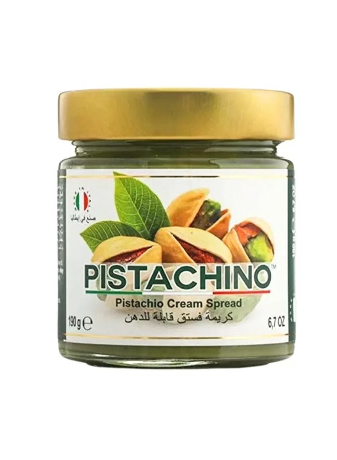 Pistachino Pistachio Cream Spread With Golden Color Lid- 190gms - Image 1