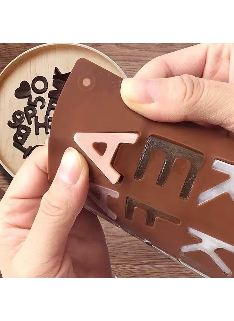 Eminönü Toptancı - Eminönü Wholesaler Silicone Mold Emoji Alphabet Letter and Number Chocolate Cake Mold - Image 1