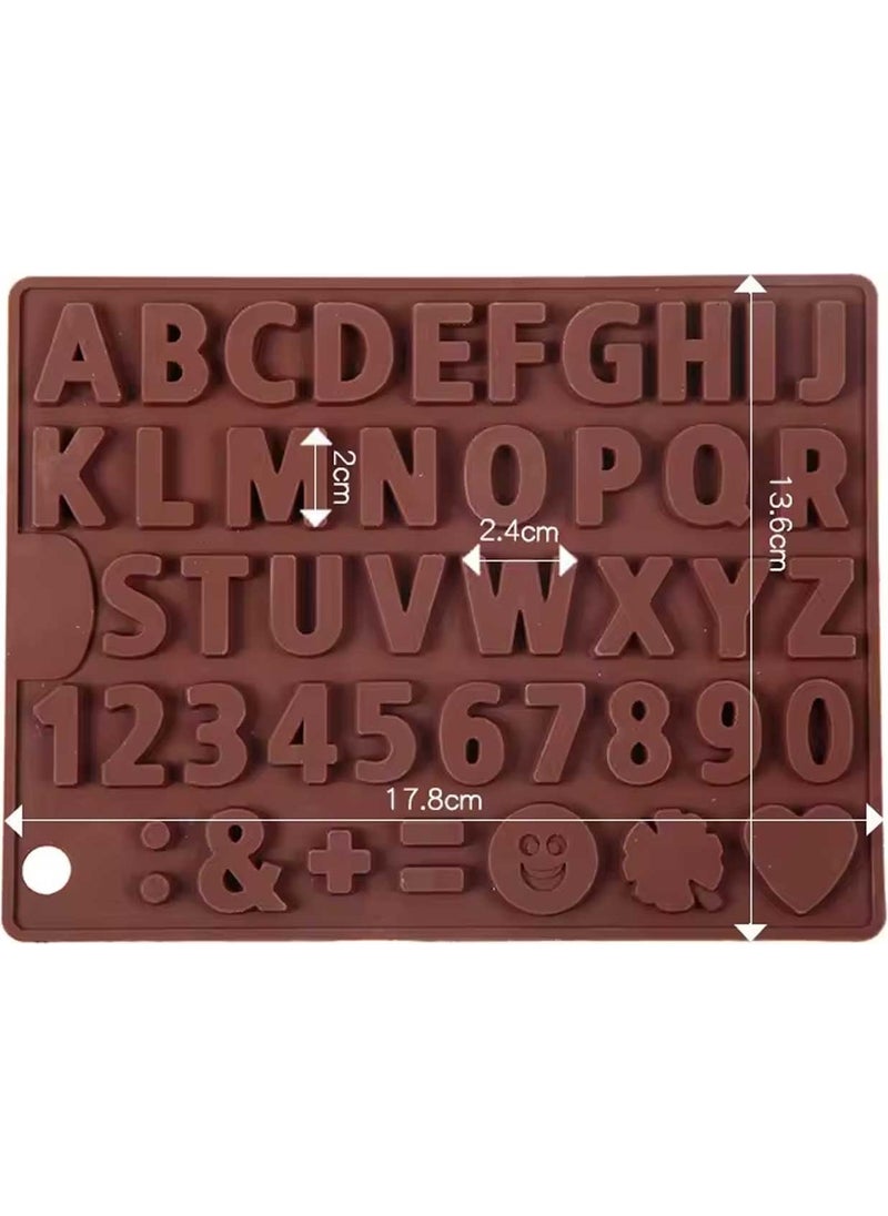 Eminönü Toptancı - Eminönü Wholesaler Silicone Mold Emoji Alphabet Letter and Number Chocolate Cake Mold - Image 1