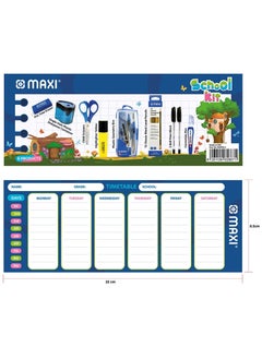 Maxi 28-Piece School Stationery Writing Kit Assorted Colors  - Image 5