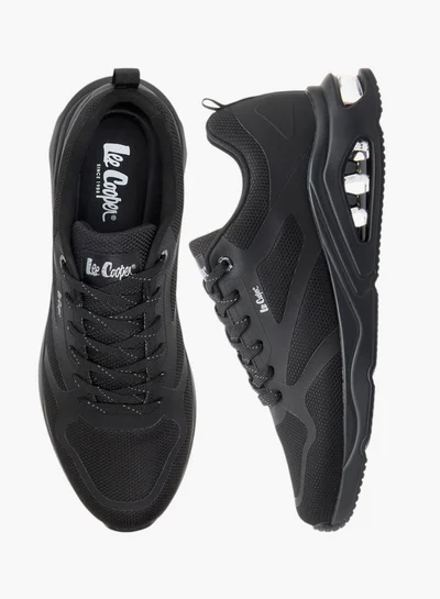 Lee Cooper Men's Panelled Sneakers with Lace-Up Closure