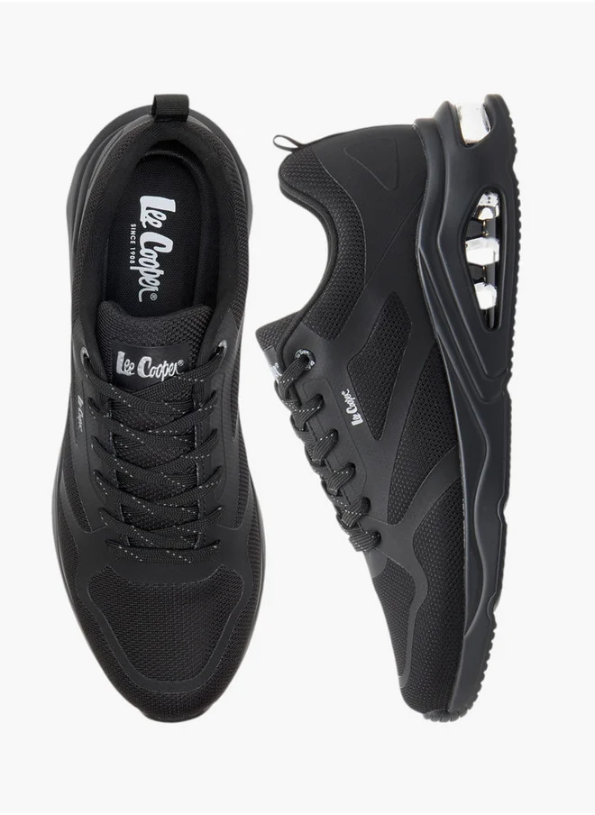 Lee Cooper Men's Panelled Sneakers with Lace-Up Closure