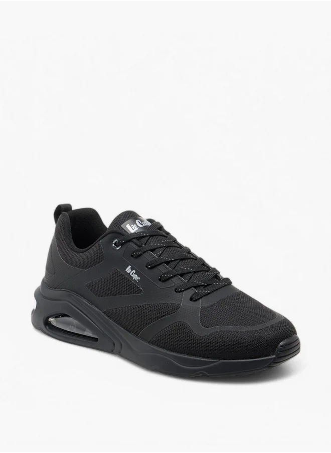 Lee Cooper Men's Panelled Sneakers with Lace-Up Closure