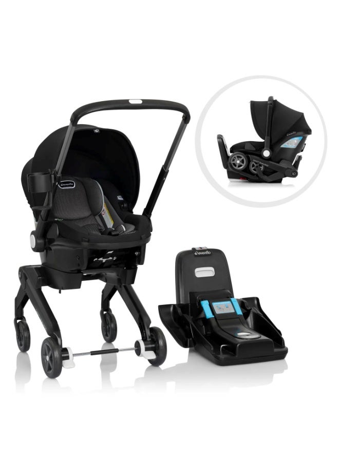 Evenflo - Shyft DualRide Infant Car Seat and Stroller Combo - Beaufort Black - Image 1