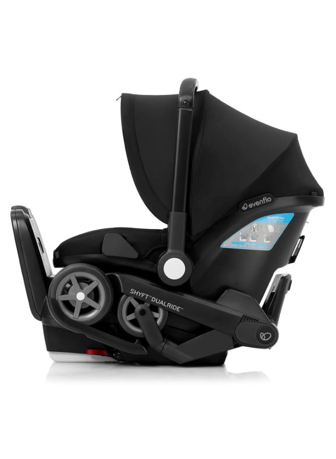 Evenflo - Shyft DualRide Infant Car Seat and Stroller Combo - Beaufort Black - Image 4